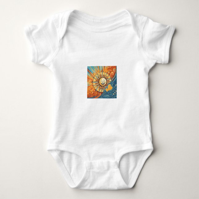 You Are My Sunshine Design Baby Bodysuit (Front)