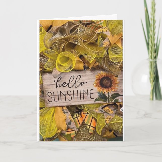 *YOU* ARE MY SUNSHINE EVERY DAY ANNIVERSARY CARD (Front)