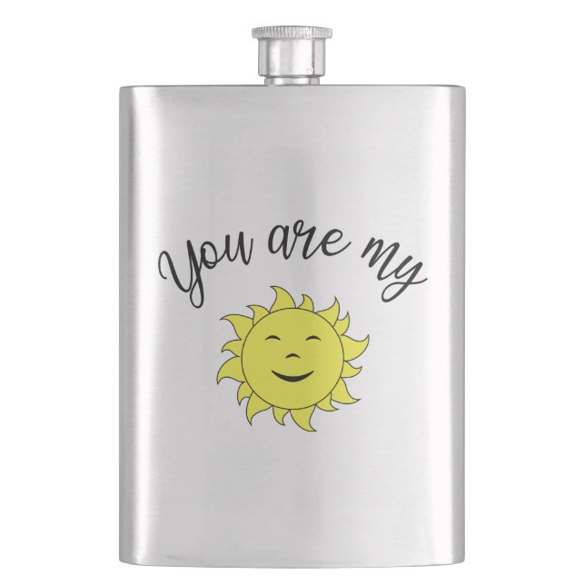 You are my sunshine flask (Front)
