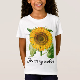 You Are My Sunshine Girl Tee Shirt Top Sunflower