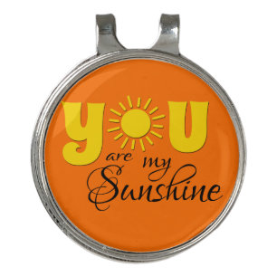 You are my sunshine golf hat clip