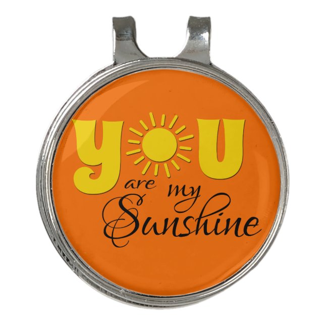 You are my sunshine golf hat clip (Front)