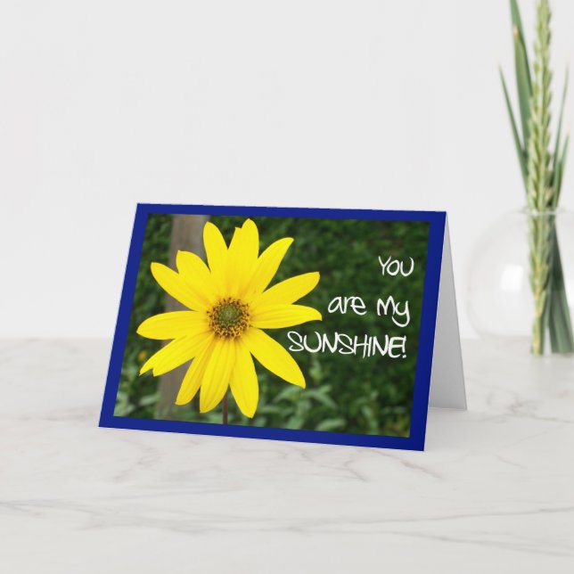 'You are my sunshine' greeting card (Front)