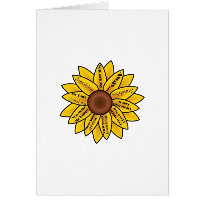 You are my Sunshine Greeting Cards