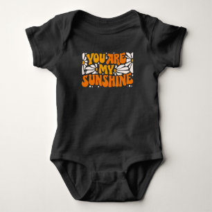 You Are My Sunshine Groovy Graphic Baby Bodysuit