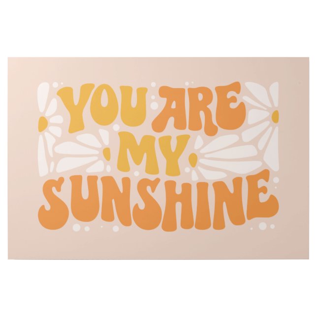 You Are My Sunshine Groovy Graphic Gallery Wrap (Front)