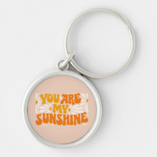 You Are My Sunshine Groovy Graphic Keychain