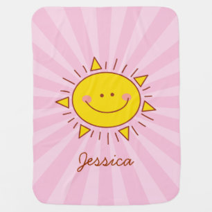 You Are My Sunshine Happy Cute Sunny Adorable Baby Blanket