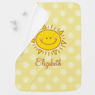 You Are My Sunshine Happy Cute Sunny Baby Receiving Blanket