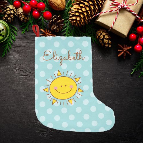 You Are My Sunshine Happy Cute Sunny Day Small Christmas Stocking