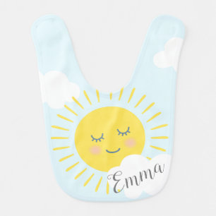 You are my sunshine happy sun baby bib