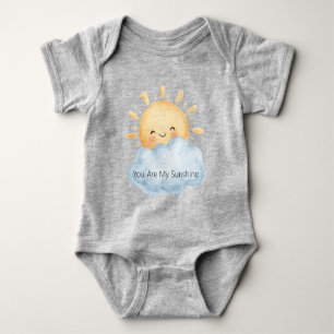 You Are My Sunshine Happy Sun Cloud Baby Bodysuit