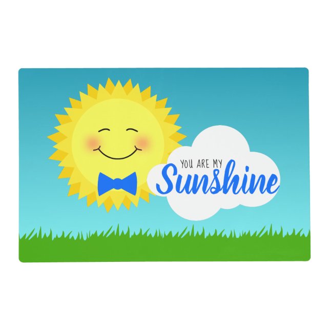 You Are My Sunshine Happy Sun Placemat (Front)