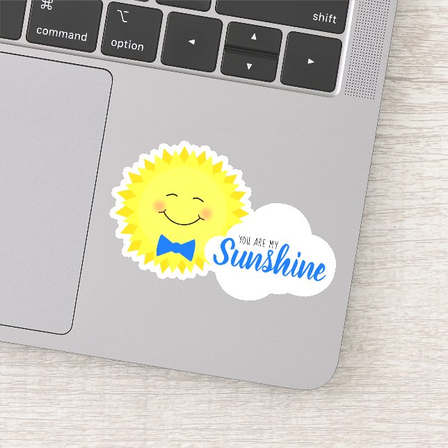 You Are My Sunshine Happy Sun Sticker (Detail)
