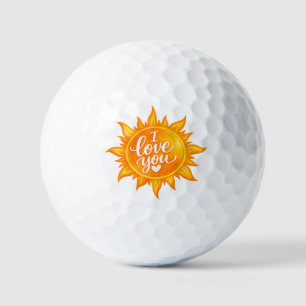 You Are My Sunshine – I Love You Sun Golf Balls