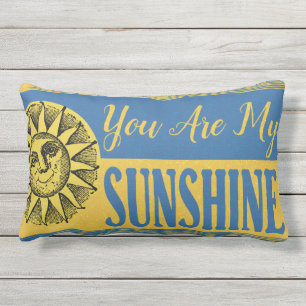 You Are My Sunshine Inspirational Quote Lumbar Pillow
