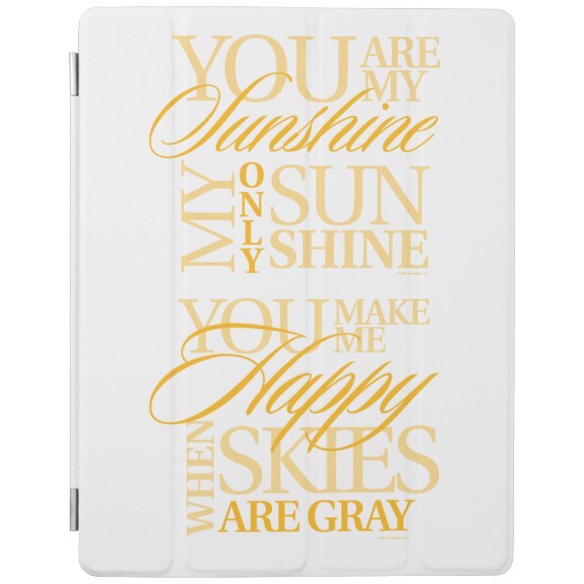 You Are My Sunshine iPad Smart Cover (Front)