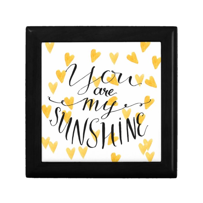 You Are My Sunshine Jewelry Box