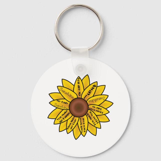 You are my Sunshine Keychain (Front)