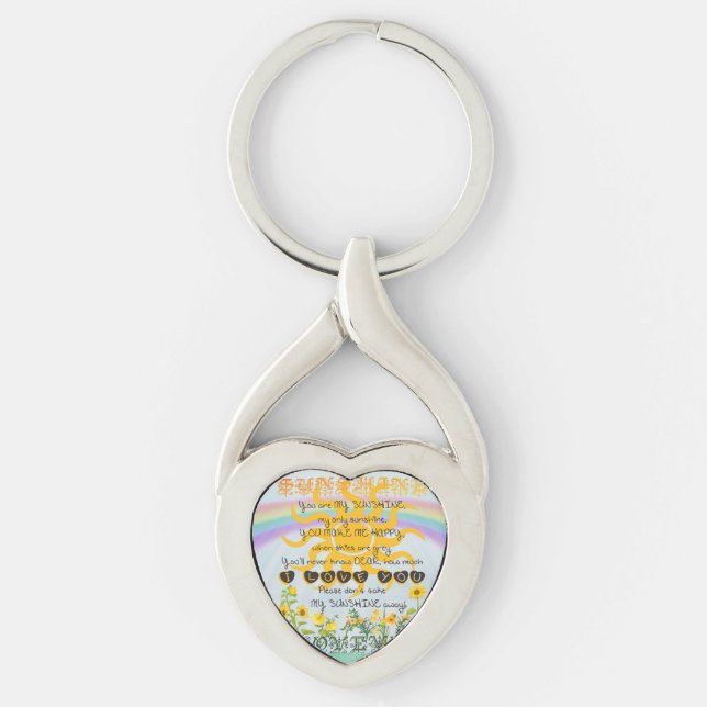 You Are My Sunshine Keychain (Front)