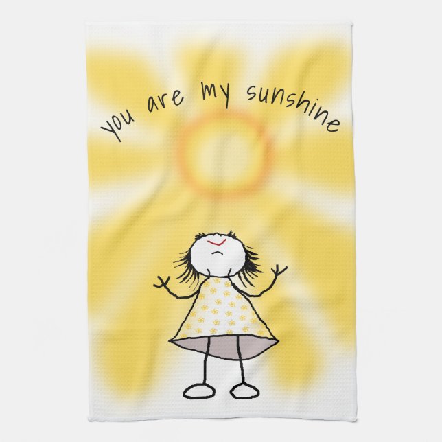 You Are My Sunshine - Kitchen Towel (Vertical)