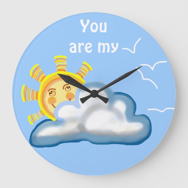 You are my sunshine large clock (Front)