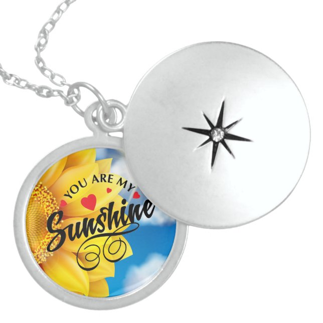You are My Sunshine Locket Necklace (Front)