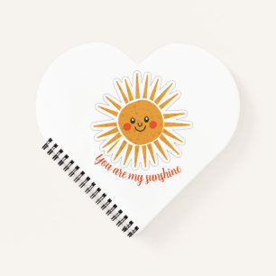 You are my sunshine lyrics notebook
