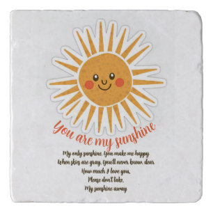 You are my sunshine lyrics trivet