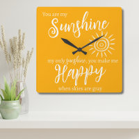 You Are My Sunshine Make Me Happy Orange with Sun