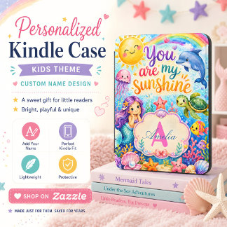 You Are My Sunshine Mermaid Personalized Name Kind Kindle Cover