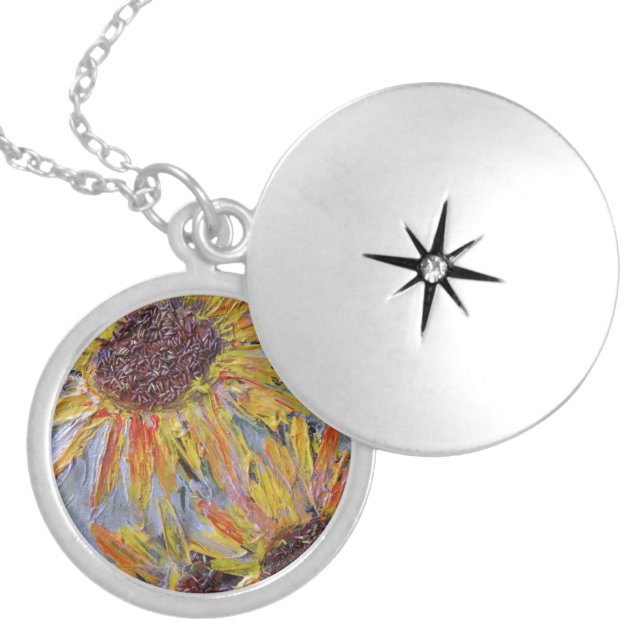 You Are My Sunshine, my only Sunshine Silver Plated Necklace (Front)