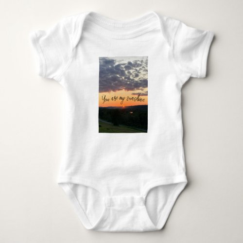 You are my Sunshine One_piece Baby Bodysuit