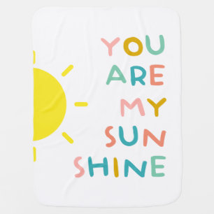 You Are My Sunshine Pastels Baby Blanket