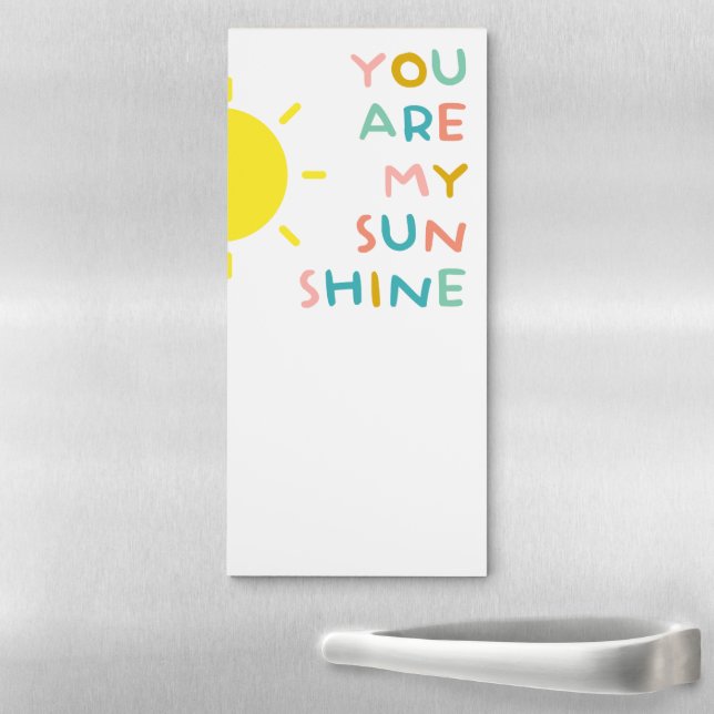 You Are My Sunshine Pastels Magnetic Notepad (In Situ)