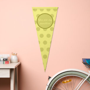 You Are My Sunshine Pennant Flag (Butter Yellow)