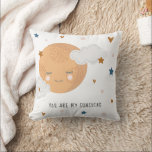 You are my sunshine personalised name cushion<br><div class="desc">This is a great baby nursery gift, which features a cute sleeping sun with a quote on the front, and a baby's name on the back with a rainbow. For more advanced customisation of this design, e.g. changing layout, font or text size please click the "CUSTOMIZE" button above. Please contact...</div>