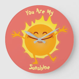 You Are My Sunshine Personalized Large Clock