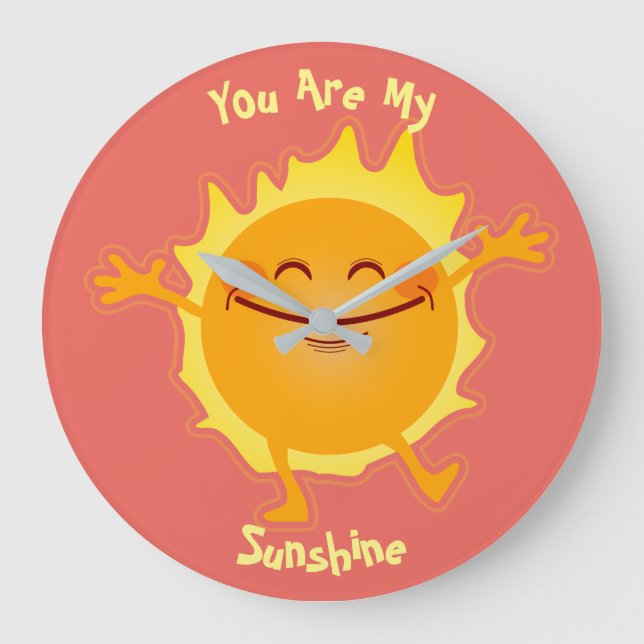 You Are My Sunshine Personalized Large Clock (Front)