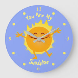 You Are My Sunshine Personalized Large Clock