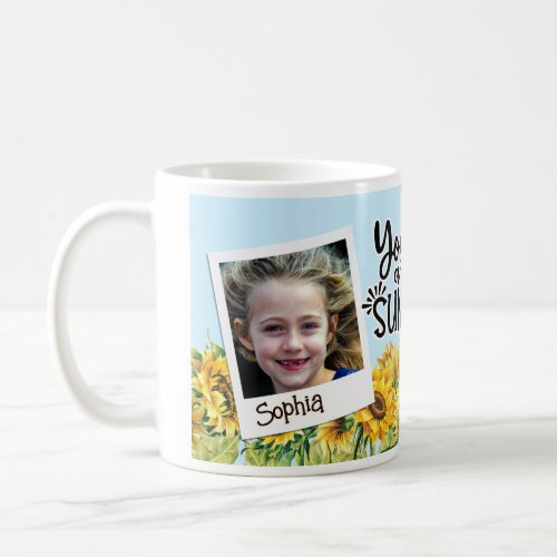 You Are My Sunshine Personalized Photo Coffee Mug