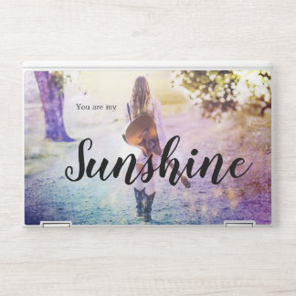 You are My Sunshine Photo and Typography Quote HP Laptop Skin