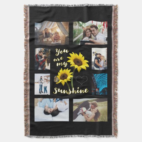 You are my Sunshine Photo Throw Blanket