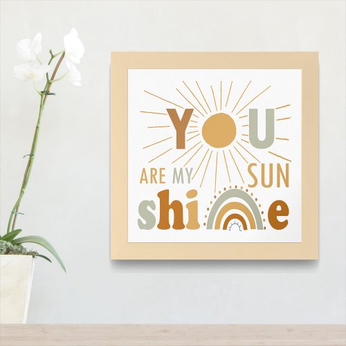 You Are My Sunshine Playroom  Nursery classroom Poster