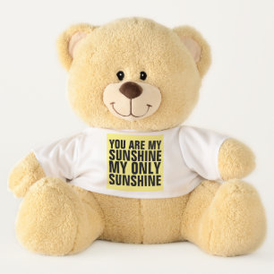 YOU ARE MY SUNSHINE PLUSH TEDDY BEAR