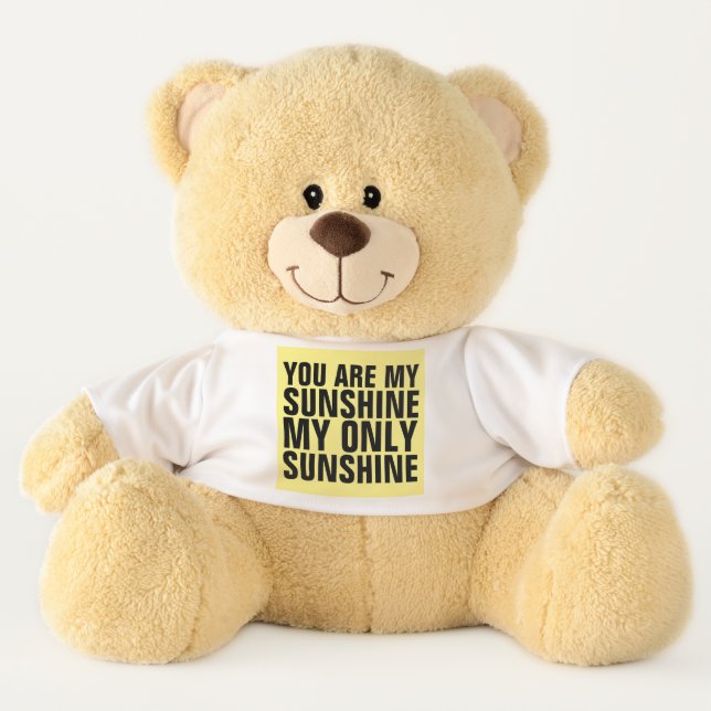 YOU ARE MY SUNSHINE PLUSH TEDDY BEAR (Front)