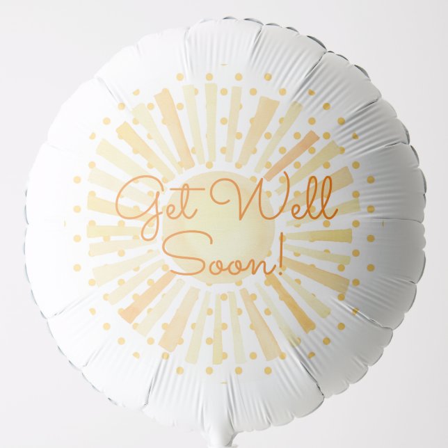 You Are My Sunshine Polka Dots Get Well Soon Balloon (Front)