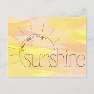 You Are My Sunshine Postcard