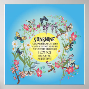 You are my Sunshine Poster
