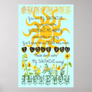 You are my sunshine. poster